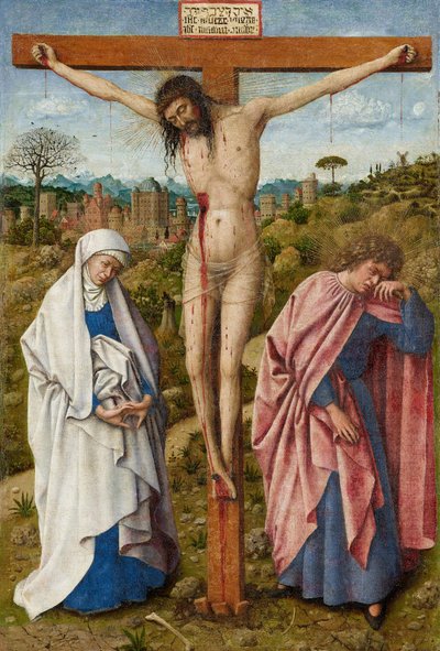 Ukrzyżowanie Chrystusa autorstwa Jan van Eyck