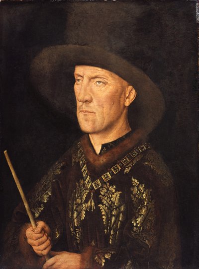 Portret Baudouina de Lannoya, ok. 1435 autorstwa Jan van Eyck