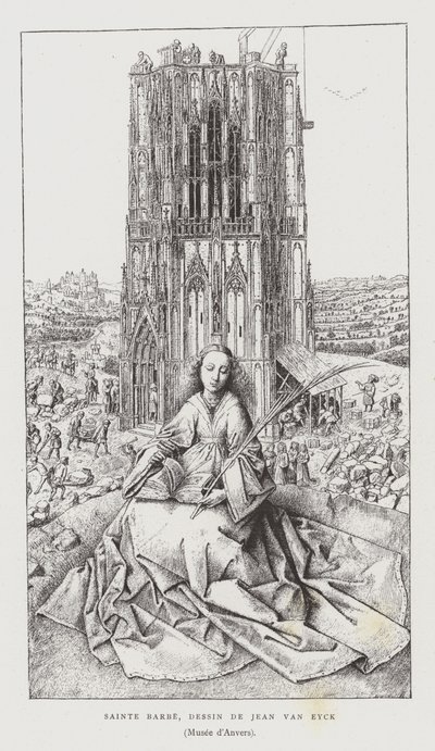 Św. Barbara, 1437 autorstwa Jan van Eyck