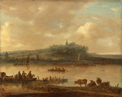Widok na Ren i Elterberg autorstwa Jan van Goyen (manner of)