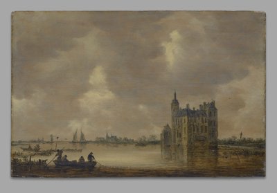 Zamek nad rzeką autorstwa Jan van Goyen