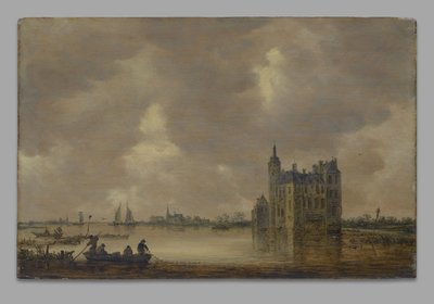 Zamek nad rzeką autorstwa Jan van Goyen