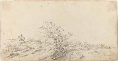 Jeździec wśród wydm autorstwa Jan van Goyen