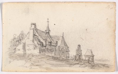 Dom trędowatych w Cleves autorstwa Jan van Goyen