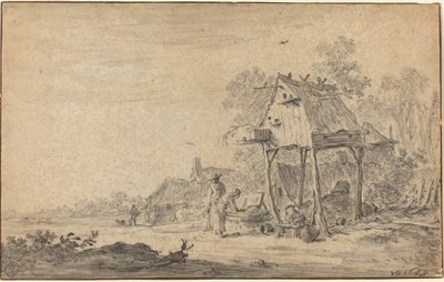 Krajobraz rzeki autorstwa Jan van Goyen