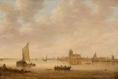 Widok Dordrechtu z Dordtse Kil, 1644. autorstwa Jan van Goyen