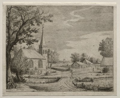 Wiejski Kościół autorstwa Jan van Goyen