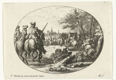 Oblężenie miasta Sceny wojenne z życia Ludwika XIV, króla Francji (tytuł serii) autorstwa Jan van Huchtenburg