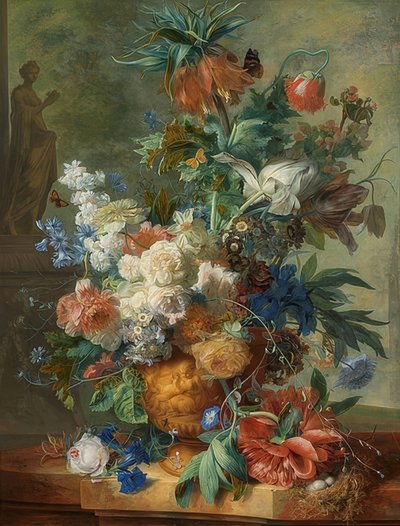 Martwa natura z kwiatami. 1723 autorstwa Jan van Huysum