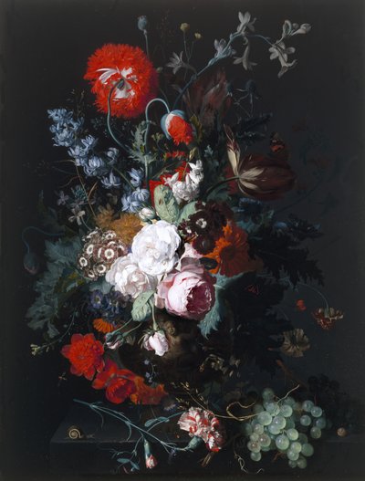 Martwa natura z kwiatami i owocami, ok. 1715 r. autorstwa Jan van Huysum