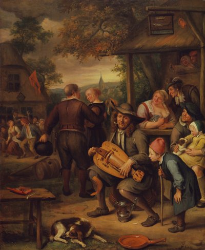 Gracz liry korbowej autorstwa Jan van Kessel