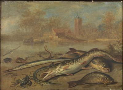 Ryby i krajobraz autorstwa Jan van Kessel the Elder