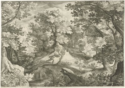 Krajobraz z Apollo i Daphne autorstwa Jan van Londerseel