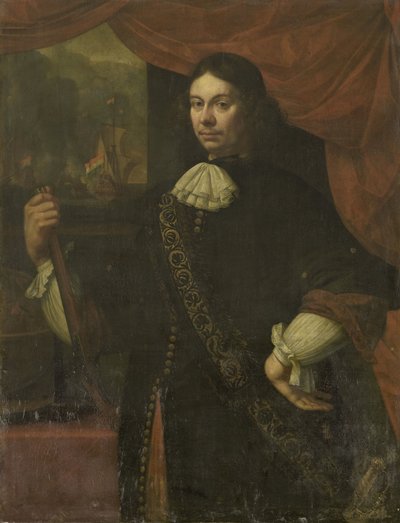 Portret Cornelisa Jacobsza de Boera, kapitana marynarki wojennej autorstwa Jan van Neck