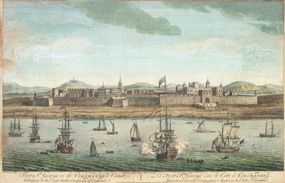 Fort Saint George na wybrzeżu Coromandel autorstwa Jan van Ryne