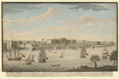 Fort William w Królestwie Bengalu należący do Kompanii Wschodnioindyjskiej Anglii autorstwa Jan van Ryne