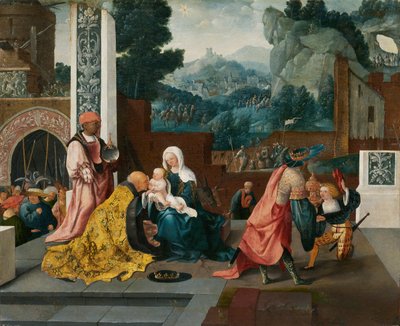 Adoracja Trzech Króli autorstwa Jan van Scorel