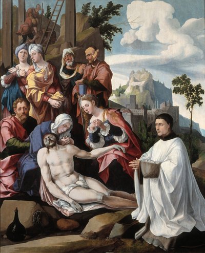 Opłakiwanie Chrystusa u Dawcy, ok. 1535 autorstwa Jan van Scorel
