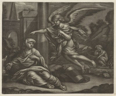 Hagar i Ismael na pustyni autorstwa Jan van Somer
