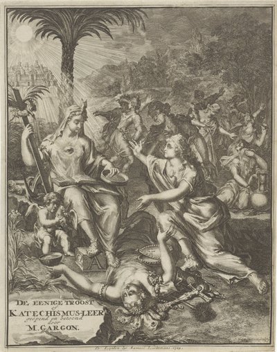 Strona tytułowa za: M. Gargon, Jedyna pociecha, 1713 autorstwa Jan van Vianen