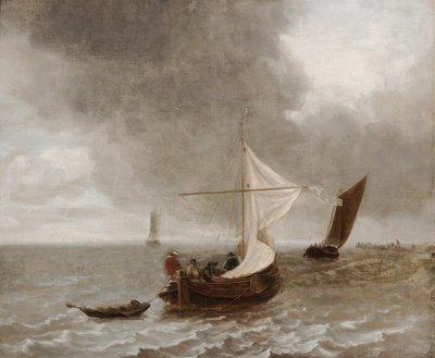 Żaglówki w bryzie autorstwa Jan van de Cappelle