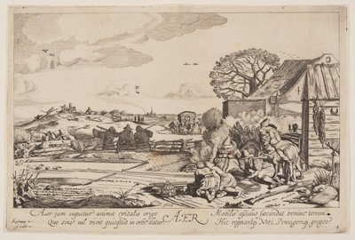 Powietrze (z widokiem na Haarlem), z filmu Cztery żywioły autorstwa Jan van de Velde II