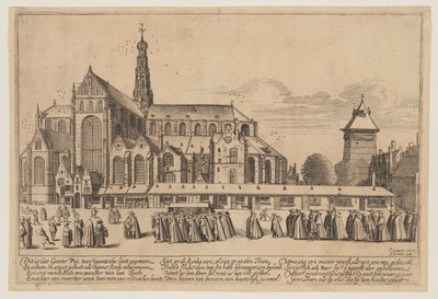 Kościół św. Bawona w Haarlem autorstwa Jan van de Velde II
