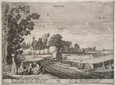 Dwanaście miesięcy: sierpień autorstwa Jan van de Velde II