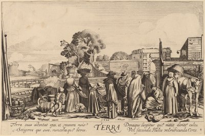 Ziemia autorstwa Jan van de Velde II after Willem Buytewech
