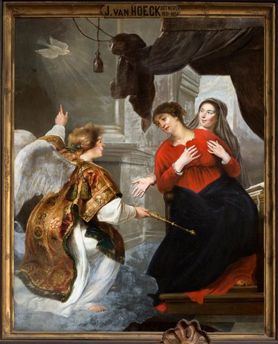Kościół parafialny (Kościół Parafialny Matki Bożej). Wnętrze. obraz. autorstwa Jan van den Hoecke