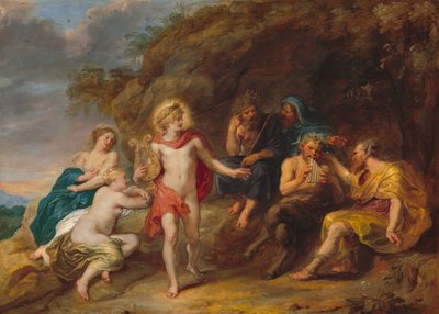 Wyrok Midasa, c. 1640. autorstwa Jan van den Hoecke