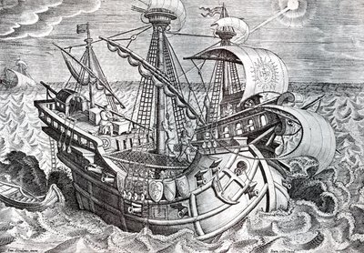 Nawigacja autorstwa Jan van der (1523 1605) Straet