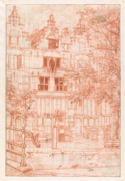 Po pożarze na Herengracht w 1683 roku autorstwa Jan van der Heyden