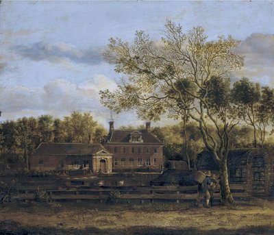 Hofstede Wolf en Hoeck wzdłuż rzeki Purmer w pobliżu Purmerend autorstwa Jan van der Heyden