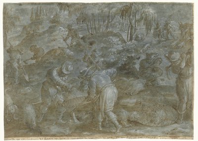 Polowanie na jeżozwierz Polowania, cz. 2 (tytuł serii) autorstwa Jan van der Straet