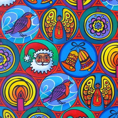 Boże Narodzenie w kółko, 2015, autorstwa Jane Tattersfield