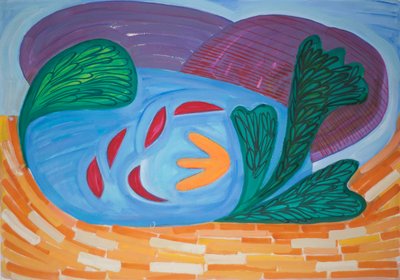 Loch Ardnamuchan, 2015 (akwarela i gwasz) autorstwa Janet McKenzie