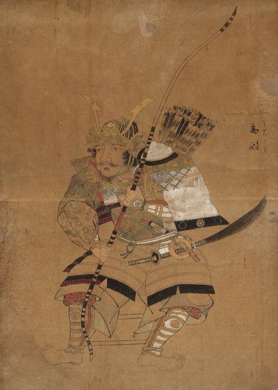 Model szkicu do portretów Minamoto Tametomo autorstwa Japan, Edo period