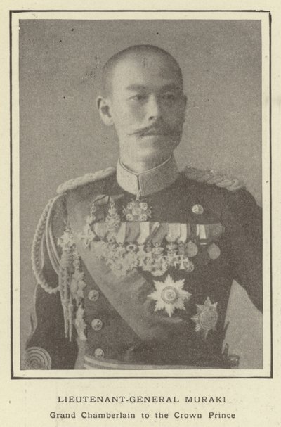 Generał porucznik Muraki, wielki szambelan księcia koronnego autorstwa Japanese Photographer