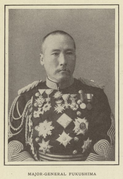 Generał dywizji Fukushima autorstwa Japanese Photographer