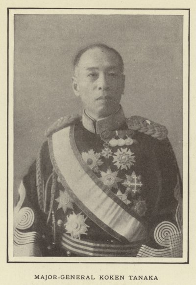 Major-General Koken Tanaka autorstwa Japanese Photographer