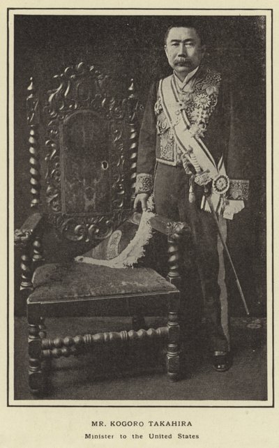 Pan Kogoro Takahira, Minister Stanów Zjednoczonych autorstwa Japanese Photographer