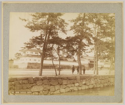 Zamek Nijō, Kioto, Japonia (czarno-białe zdjęcie) autorstwa Japanese Photographer