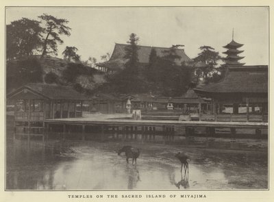 Świątynie na Świętej Wyspie Miyajima autorstwa Japanese Photographer