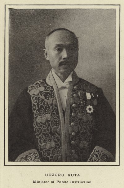 Udzuru Kuta, Minister Instrukcji Publicznej autorstwa Japanese Photographer