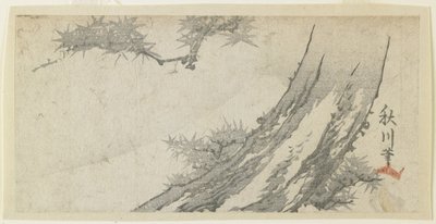 (Klon i Góra Fuji), lata 1860-70 autorstwa Japanese School