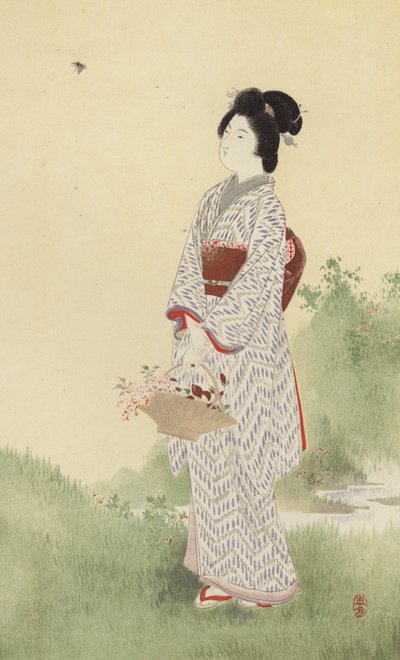 Japonka (chromolitho) autorstwa Japanese School