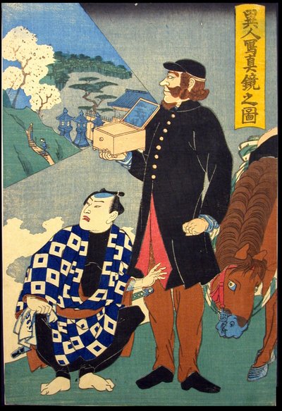 Zagraniczne lustro odbijające rzeczywistość (Ijin shashin kagami no zu) autorstwa Japanese School