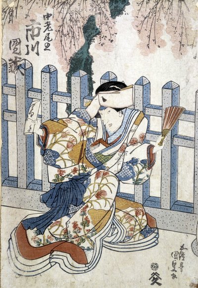 japoński druk: femme, b.d. autorstwa Japanese School