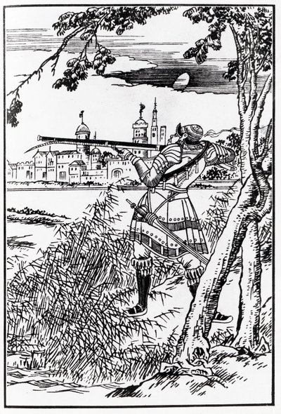 Napoleon zostanie zabity przez zabójców (woodblock) autorstwa Japanese School